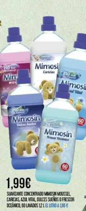 Claudio Suavizante Concentrado Mimosin Moussel Caricias Azul Vital Dulces Sueños O Frescor Oceánico oferta