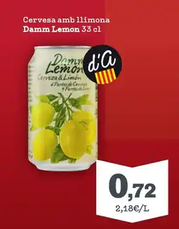 Sorli DAMM LEMON Cervesa amb llimona oferta
