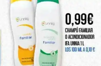 Claudio Champú Familiar O Acondicionador Ifa Unnia oferta