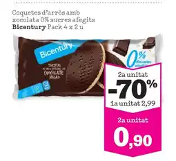 Sorli BICENTURY Coquetes d'arròs amb xocolata 0% sucres afegits oferta