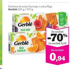 Sorli GERBLÉ Galetes de soia/taronja o soia/figa oferta