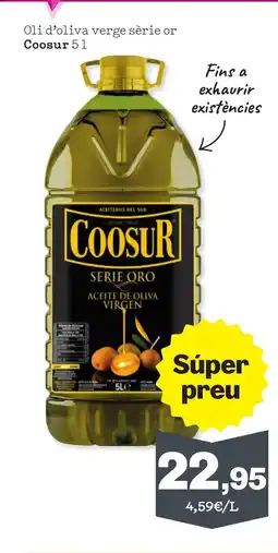 Sorli COOSUR Oli d'oliva verge sèrie or oferta