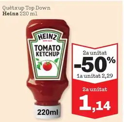 Sorli HEINZ Quètxup Top Down oferta