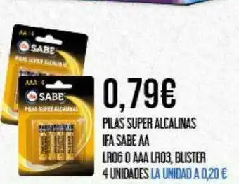 Claudio Pilas Super Alcalinas Ifa Sabe Aa Lr06 O Aaa Lr03 Blister oferta