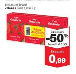 Sorli ORLANDO Tomàquet fregit oferta