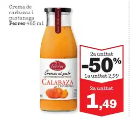 Sorli FERRER Crema de carbassa i pastanaga oferta