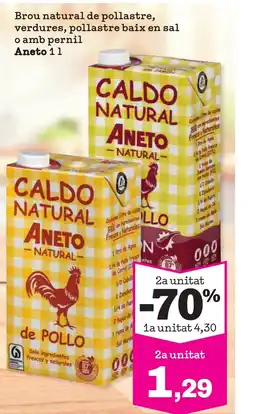 Sorli ANETO Brou natural de pollastre, verdures, pollastre baix en sal o amb pernil oferta