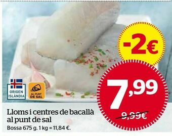 La Sirena Lomos de bacalao oferta