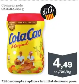 Sorli COLACAO Cacau en pols oferta