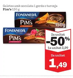 Sorli PIM'S Galetes amb xocolata i gerds o taronja oferta