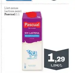 Sorli PASCUAL Llet sense lactosa semi oferta