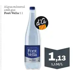 Sorli FONT VELLA Aigua mineral amb gas oferta