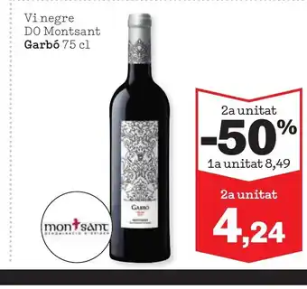 Sorli GARBÓ Vi negre DO Montsant oferta