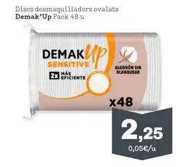 Sorli DEMAK'UP Discs desmaquilladors ovalats oferta