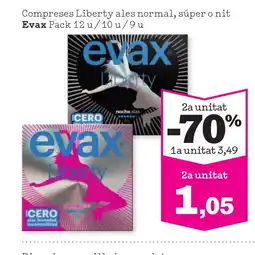 Sorli EVAX Compreses Liberty ales normal, súper o nit oferta