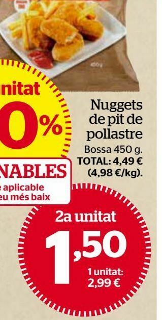 La Sirena Nuggets de pollo oferta