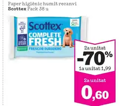 Sorli SCOTTEX Paper higiènic humit recanvi oferta