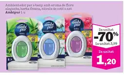 Sorli AMBIPUR Ambientador per a bany amb aroma de flors elegants, herba fresca, núvols de cotó o net oferta