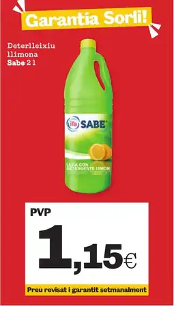 Sorli SABE Deterlleixiu llimona oferta