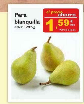 Cash Ecofamilia Pera Blanquilla oferta