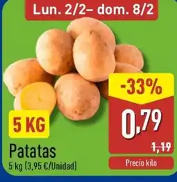 ALDI Patatas oferta
