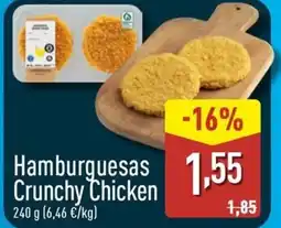 ALDI Hamburguesas Crunchy Chicken oferta
