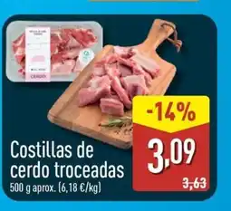 ALDI Costillas de cerdo troceadas oferta