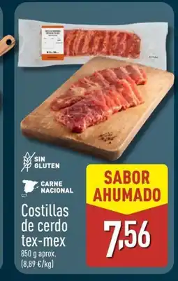 ALDI Costillas de cerdo tex-mex oferta