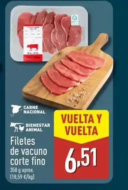 ALDI Filetes de vacuno corte fino oferta