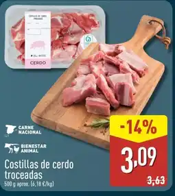 ALDI Costillas de cerdo troceadas oferta