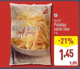 ALDI FLETE Patatas corte fino oferta