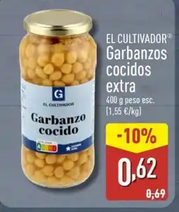 ALDI EL CULTIVADOR Garbanzos cocidos extra oferta