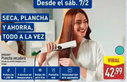 ALDI AMBIANO Plancha secadora oferta