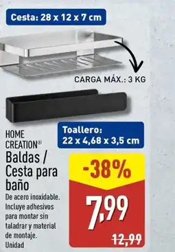 ALDI HOME CREATION Baldas/ Cesta para baño oferta