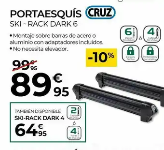 Portaesquís cruz