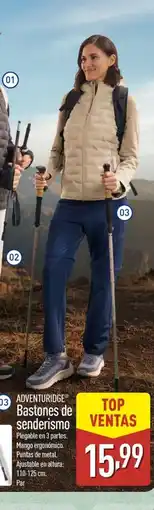 ALDI ADVENTURIDGE Bastones de senderismo oferta