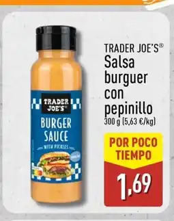 ALDI TRADER JOE'S Salsa burguer con pepinillo oferta