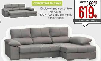 Atrapamuebles Chaise longue con cama oferta