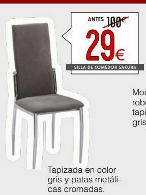 Atrapamuebles Silla tapizada oferta