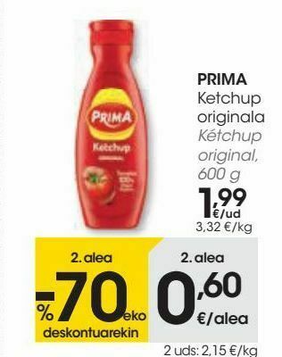 Eroski Prima kétchup original oferta
