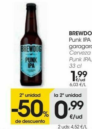 Eroski Brewdog cerveza punk ipa oferta