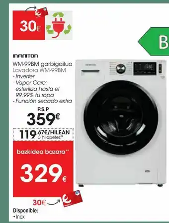 Eroski Lavadora wm-99bm infiniton oferta