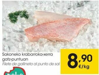 Eroski Filete de gallineta al punto de sal oferta