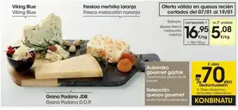 Eroski Queso fresco melocotón naranja oferta