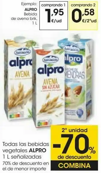 Eroski Alpro bebida de avena oferta