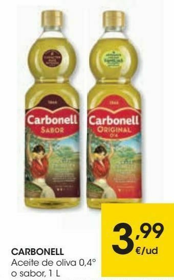 Eroski Carbonell aceite de oliva 0,4º o sabor oferta