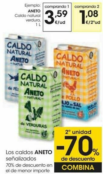 Eroski Aneto caldo natural verdura oferta