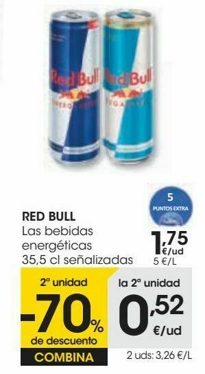 Eroski Red bull las bebidas energéticas oferta