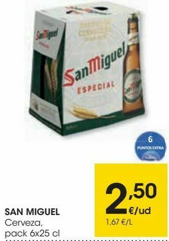 Eroski San miguel cerveza oferta