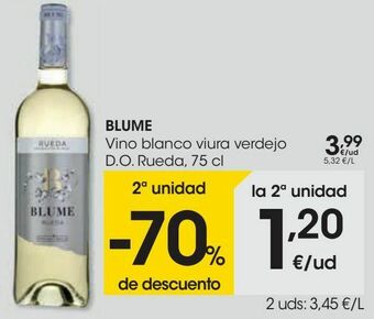 Eroski Blume vino blanco viura verdejo d.o. rueda oferta